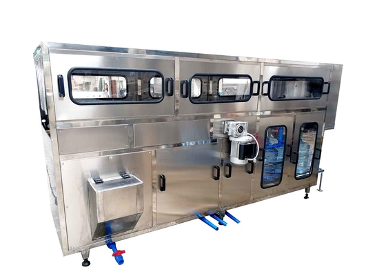 เครื่องบรรจุน้ำดื่มบรรจุขวด 200BPH 5 แกลลอน 3in1 เครื่องล้างขวดฟิลเลอร์ Capper
